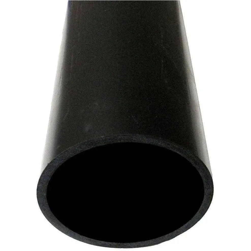 Manufacturer Direct DWV Drain Pipe - Black ABS Custom Size and Length 3 Inches (3.0) inch - 3 Inches x 3'