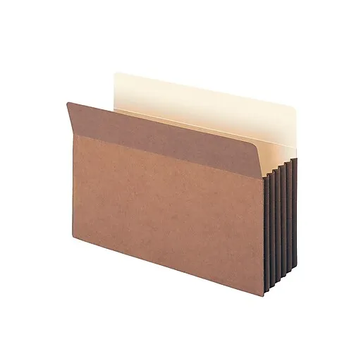 Smead Redrope File Pockets, Straight-Cut Tab, 5-1/4" Expansion, Legal size, Brown ...