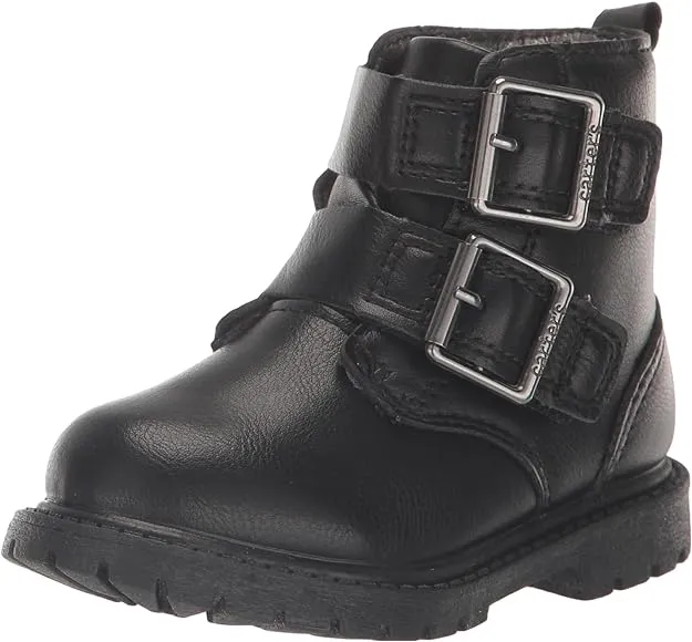 Carter's Kids Clary Boot, Black, 12 US Unisex Toddler