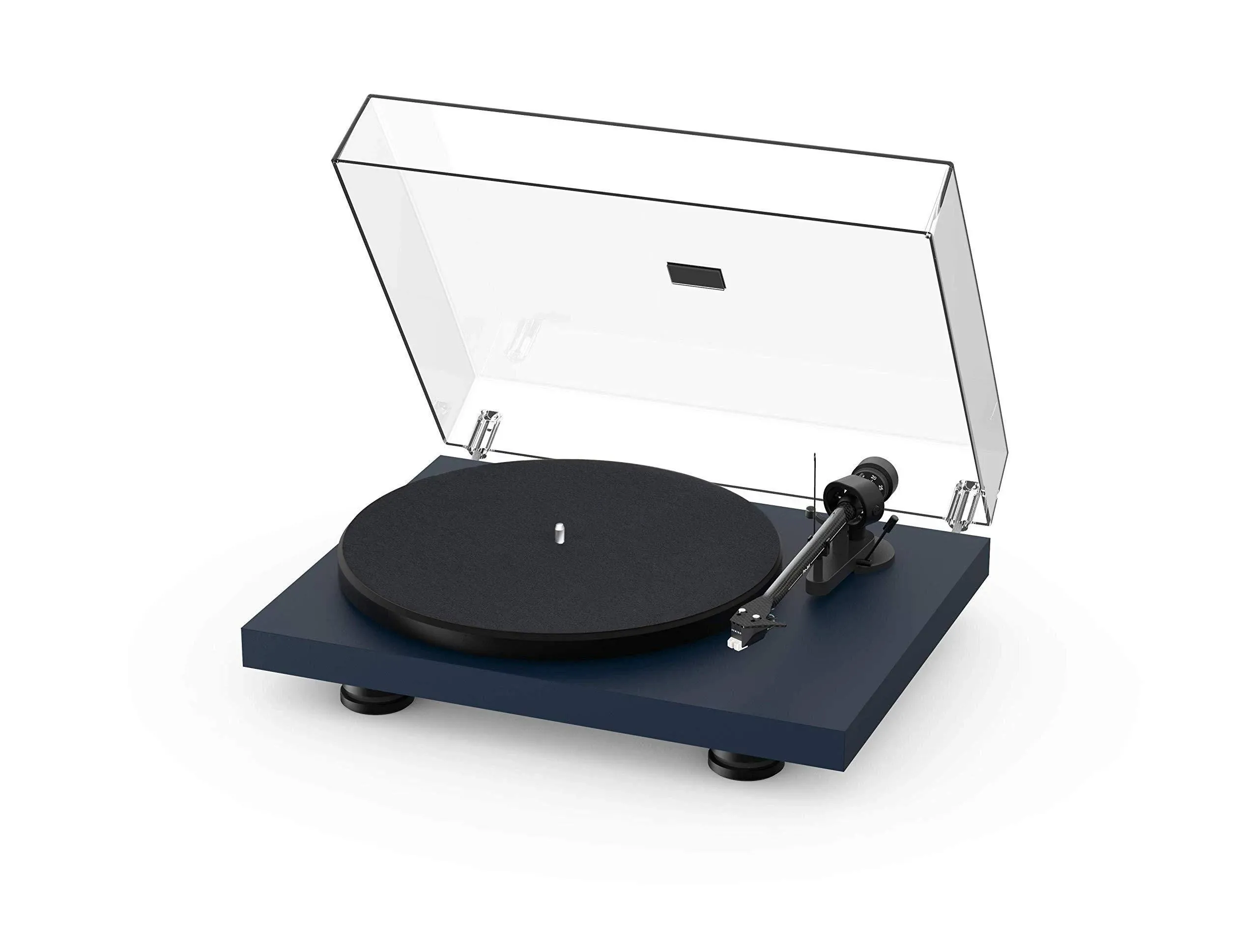 Pro-Ject Debut Carbon EVO, Audiophile Turntable with Carbon Fiber tonearm, Electronic Speed Selection and pre-Mounted Sumiko Rainier Phono Cartridge (Satin Black)