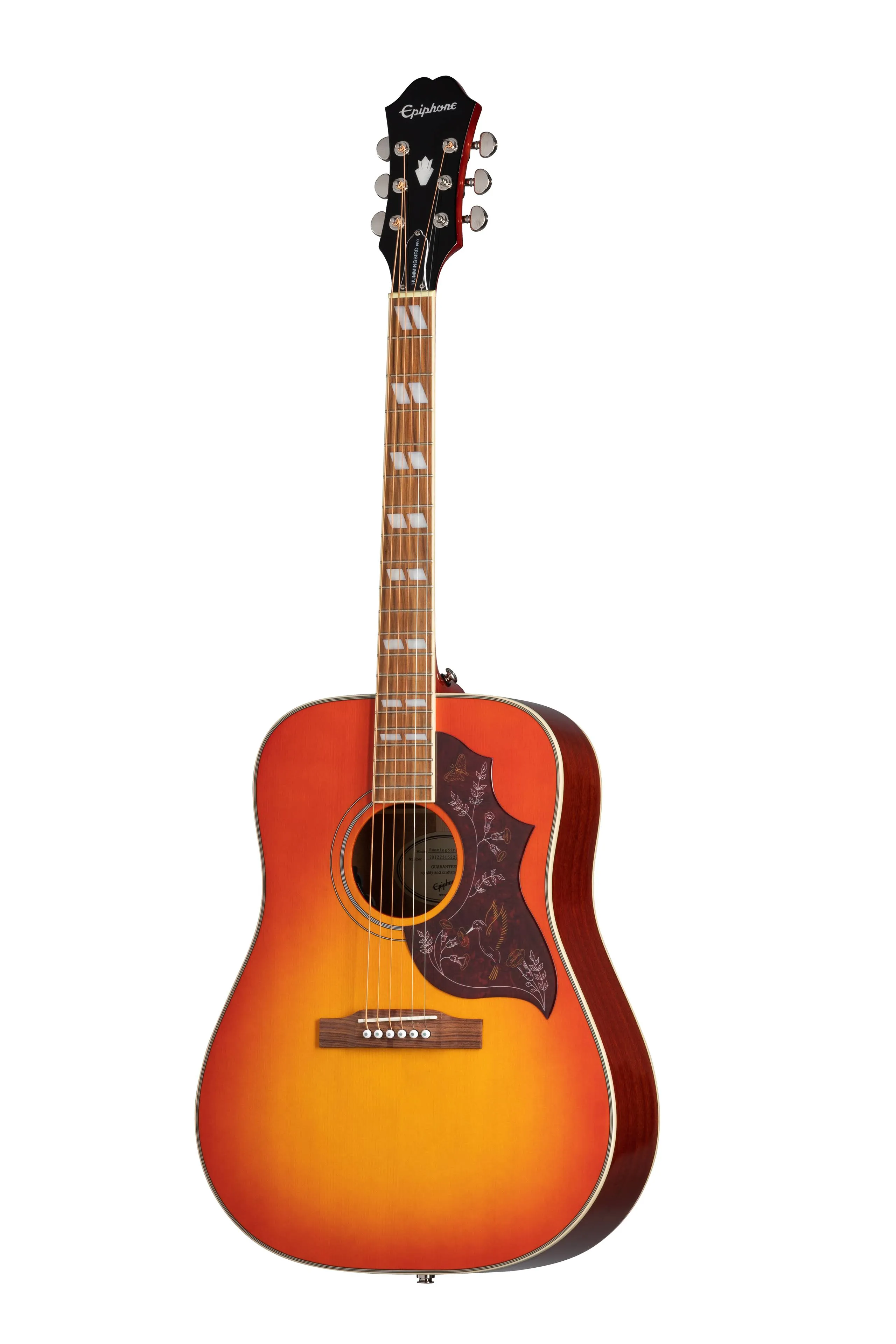 Epiphone Hummingbird Studio Acoustic-Electric Guitar - Faded Cherry Sunburst