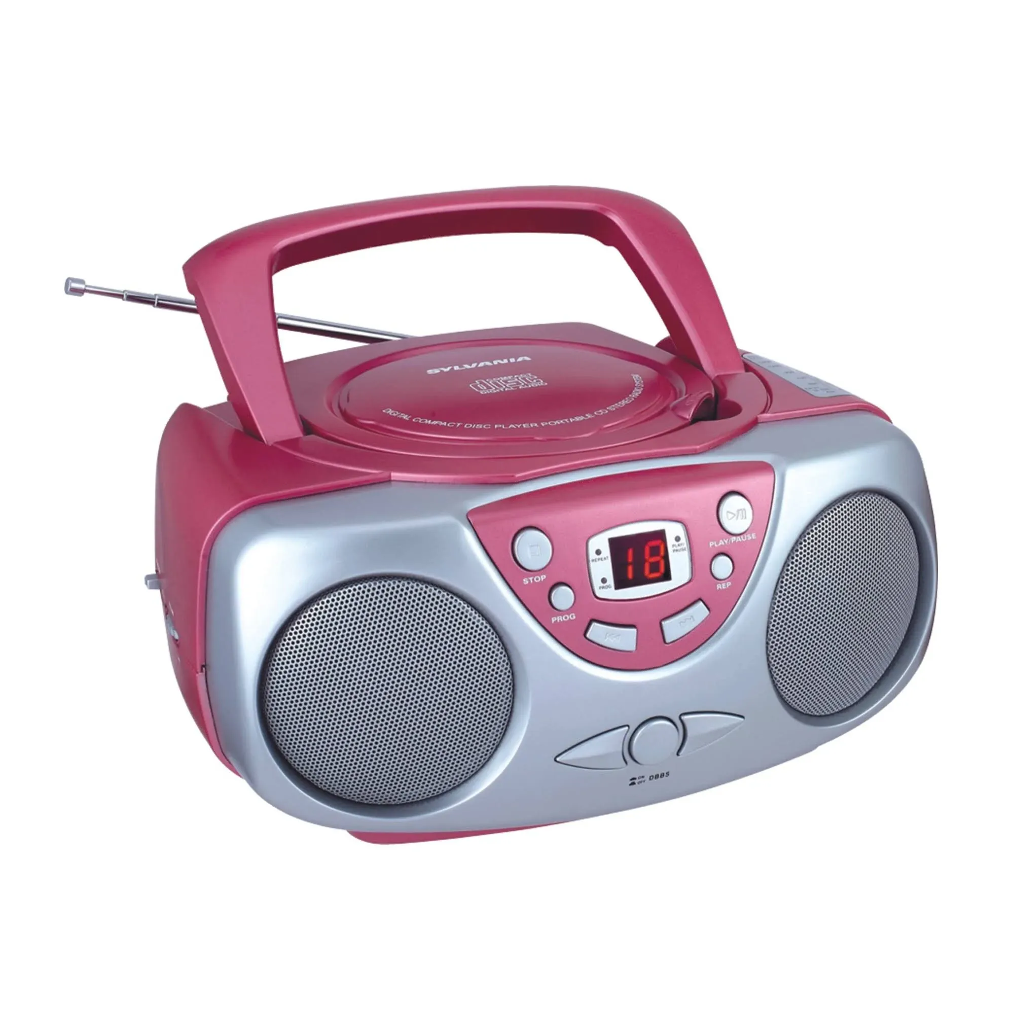 Sylvania Portable CD Boom Box with AM/FM Radio