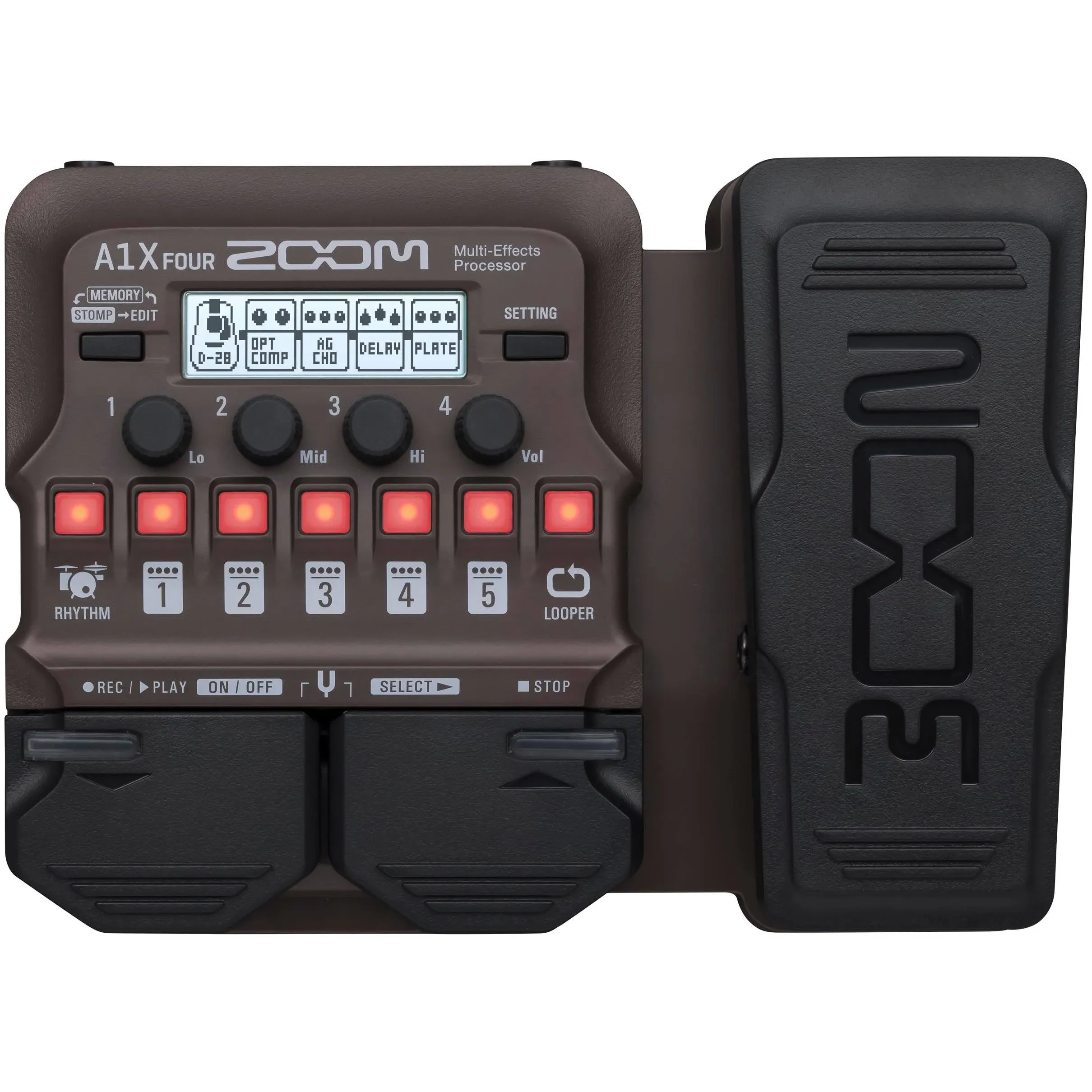 Zoom A1X Four Multi-Effects Processor (For Acoustic Guitar, Saxophone, Trumpet, Violin, Harmonica, Acoustic Bass, and More)