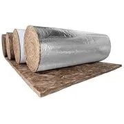 Manson 1.5" Fiberglass Duct Insulation Wrap FSK Foil Faced (4' Wide x 100' Length) - Formaldehyde Free