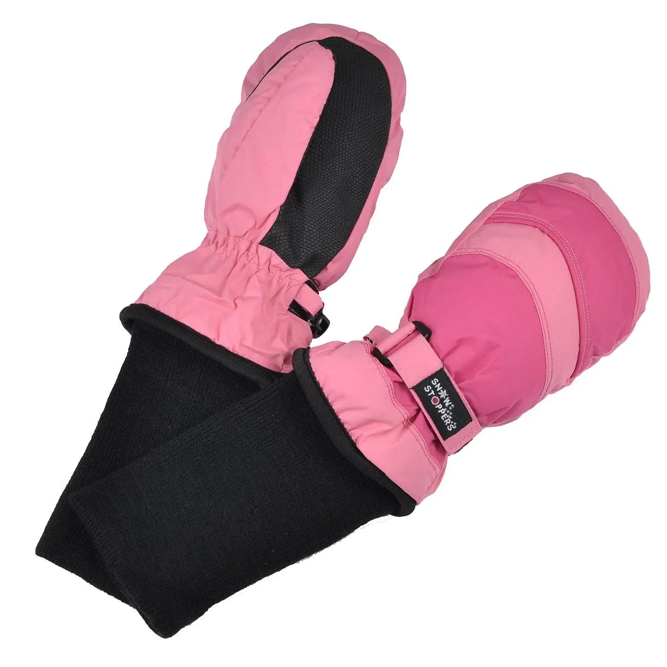 SnowStoppers Kids Waterproof Long Cuff Winter Mittens