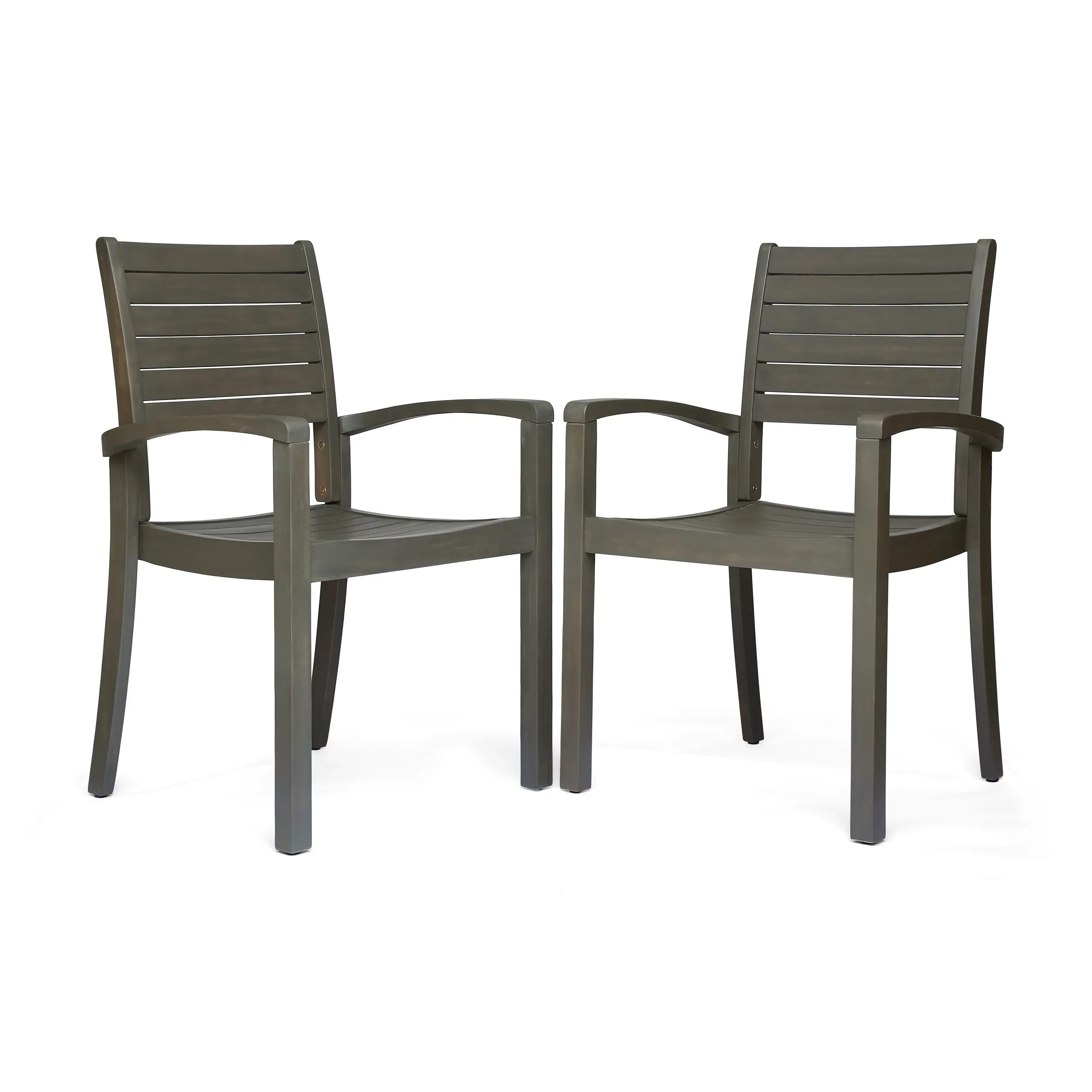 Miguel Outdoor Acacia Wood Dining Chair (Set of 2) by Christopher Knight Home