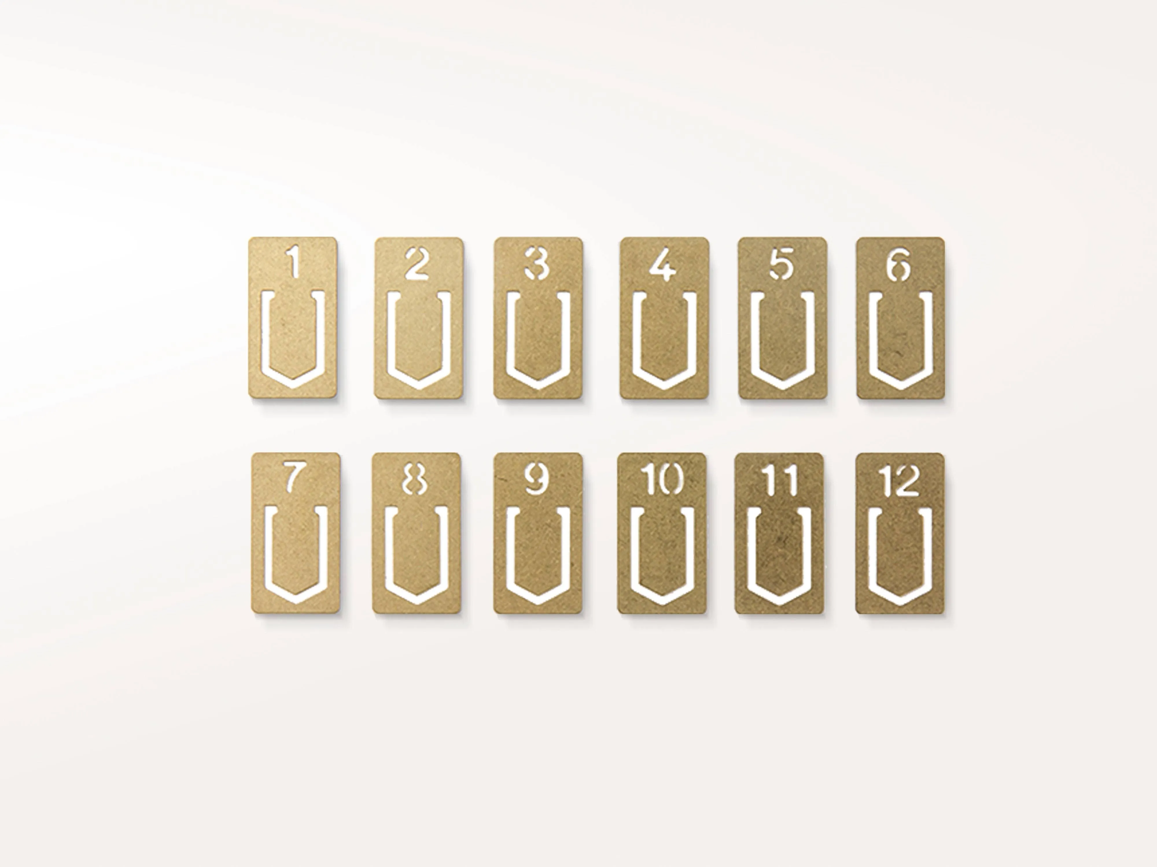 Midori Brass Clip Number (43080006)