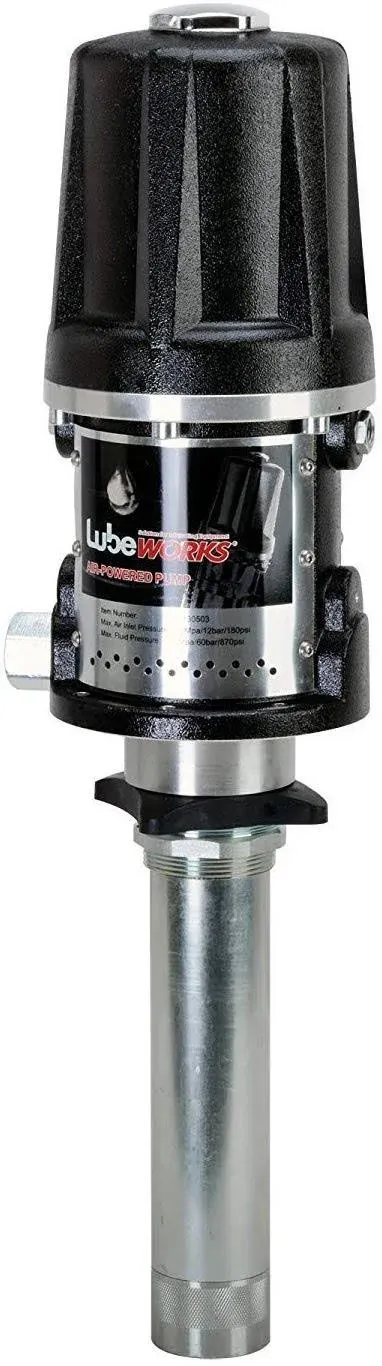 LUBEWORKS Air Operated Pneumatic Heavy Duty Oil Transfer Pump