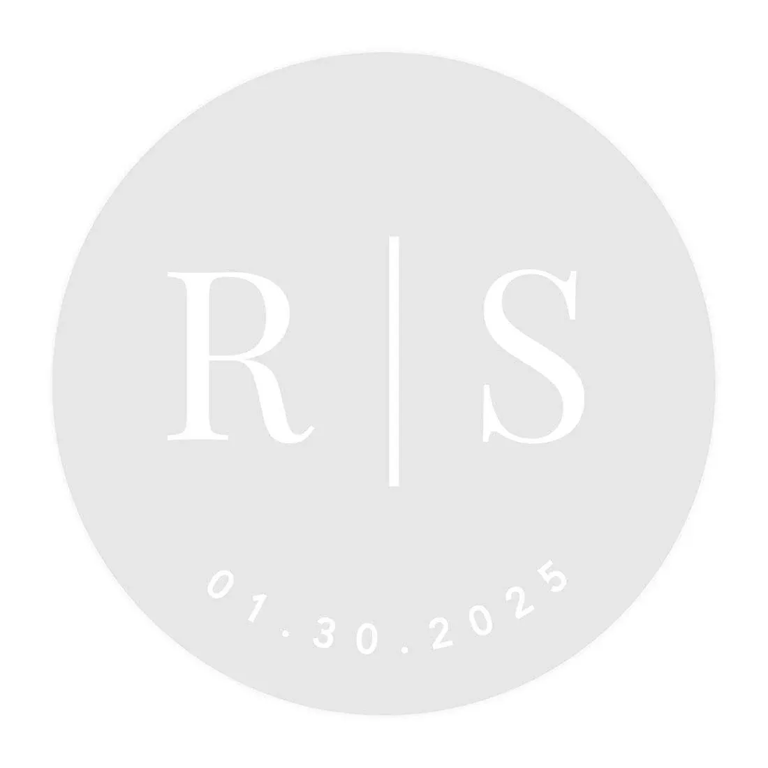 Andaz Press 2" Round Clear Personalized Wedding Sticker Labels with White Custom ...