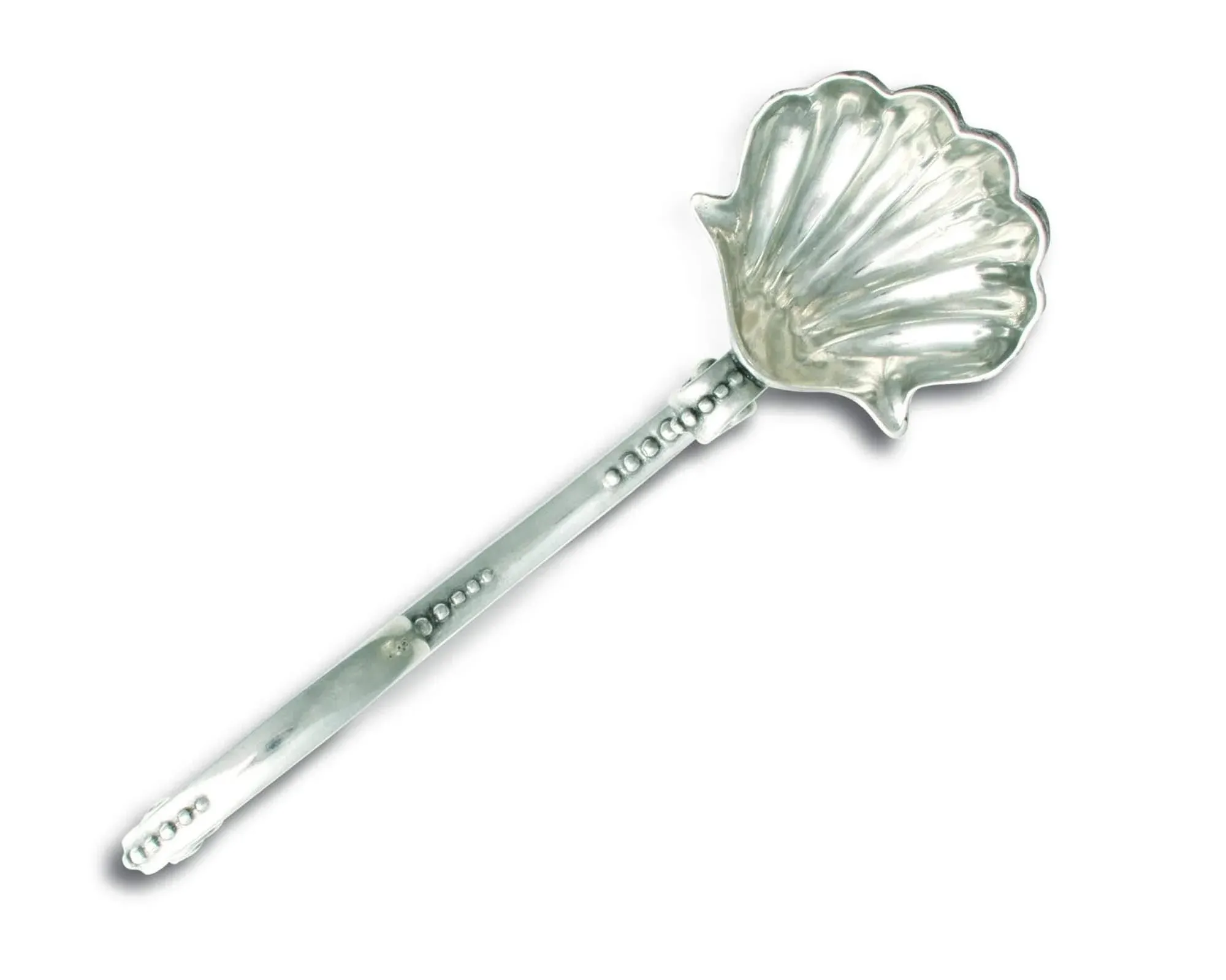 Vagabond House Pewter Metal Ocean/Coastal Scallop Shell Soup Ladle 13 inch Long