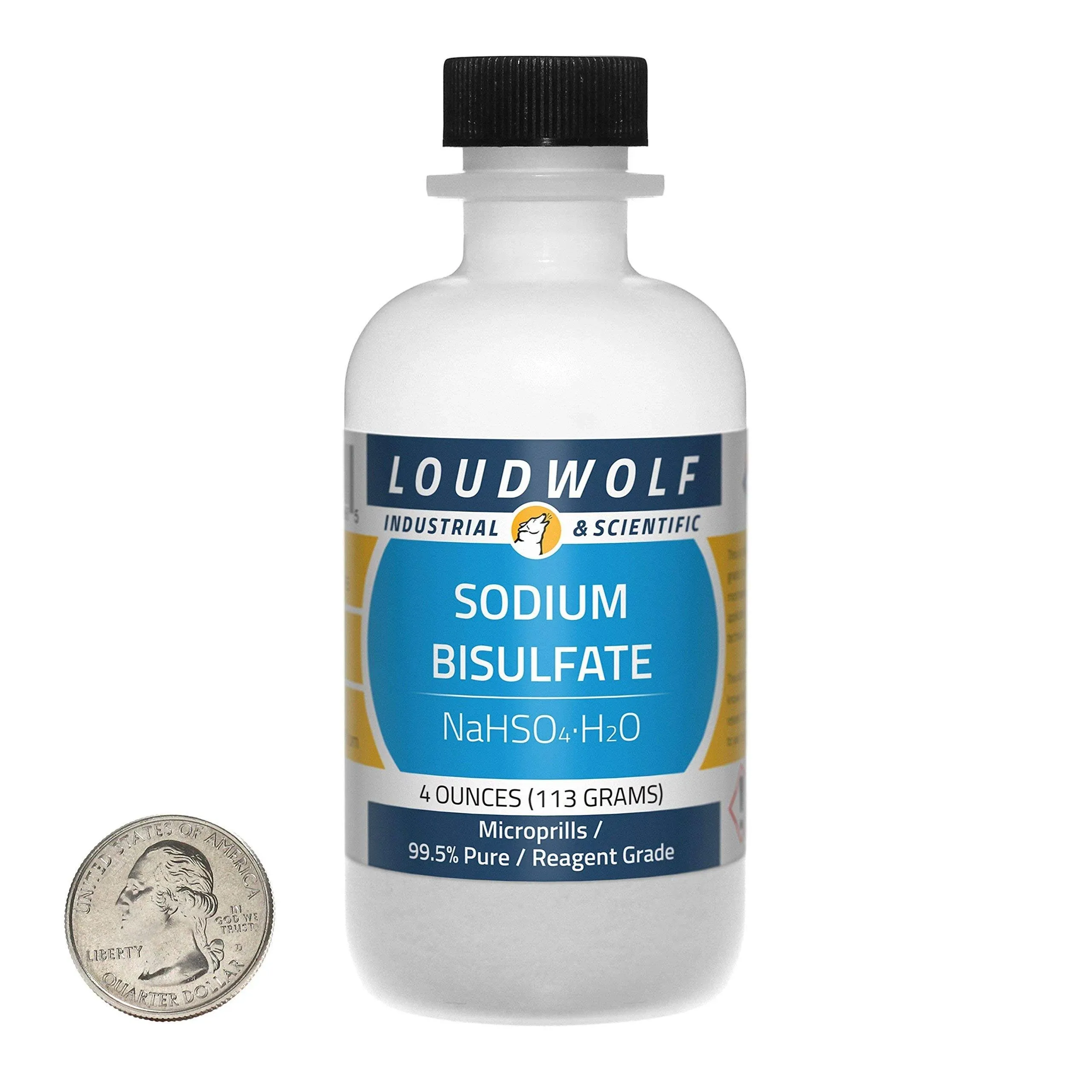 Sodium Bisulfate / 4 Ounce Bottle / 99.5% Pure Reagent Grade / Microprills / USA