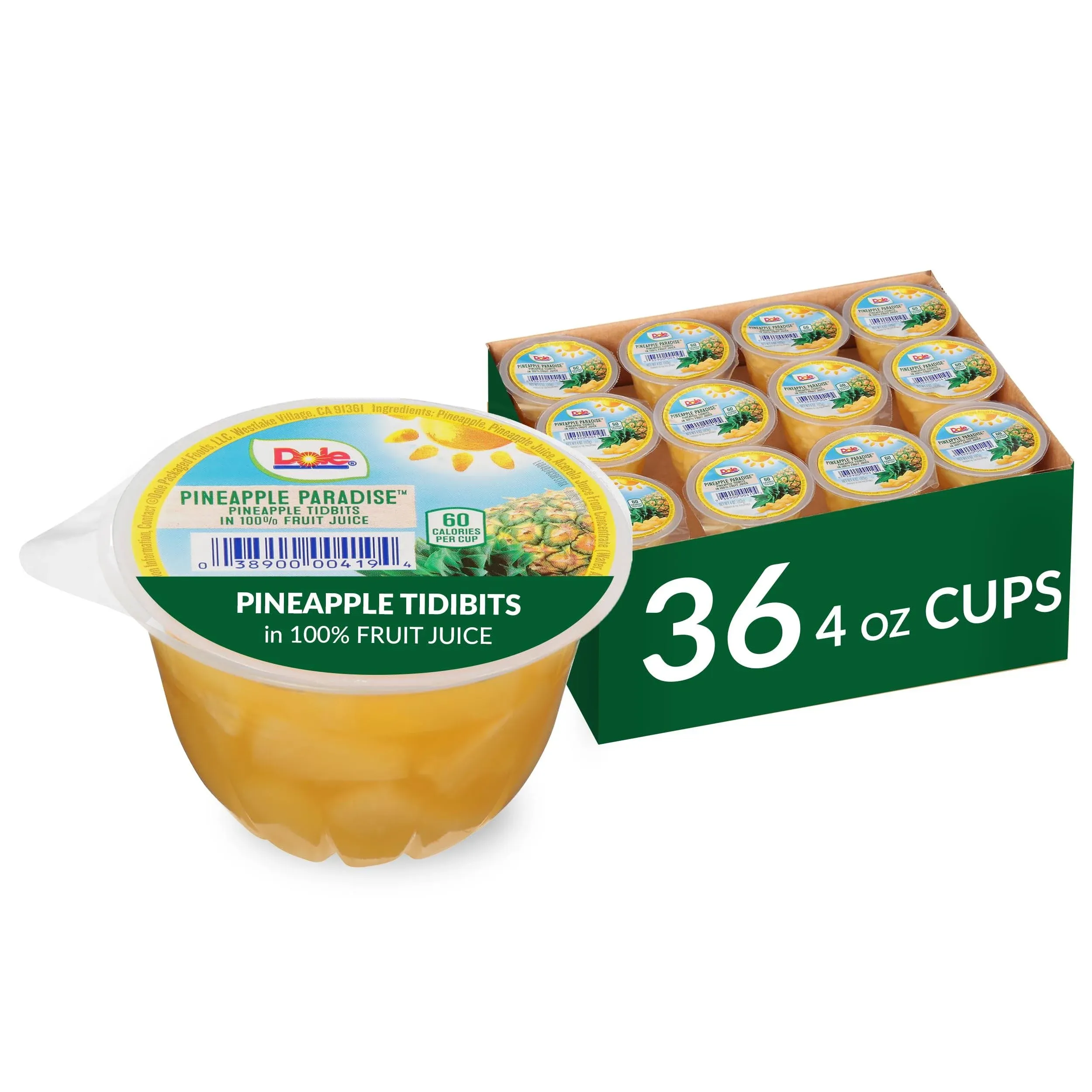 Dole Pineapple Tidbits in. Juice 36 Case 4 Ounce