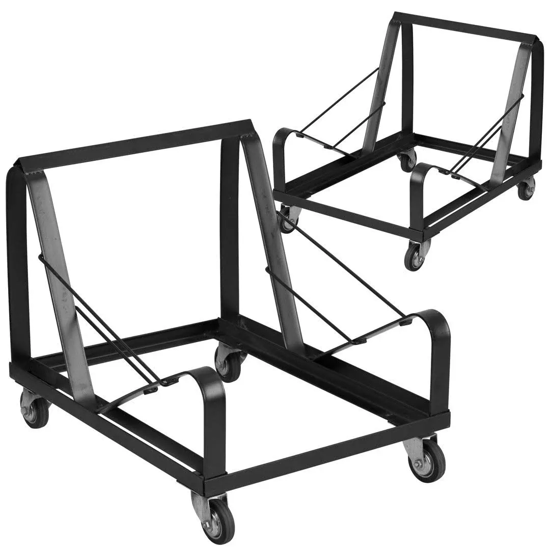 Flash Furniture Sled Base Stack Chair Dolly 440 lb. Capacity Black