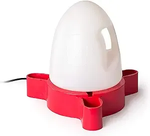 K&H Pet Products Thermo-Duck Waterer 2.5gal. (Heated) Red - MET Safety Listed - 60 Watts - No Splash No Mess No Mud Design