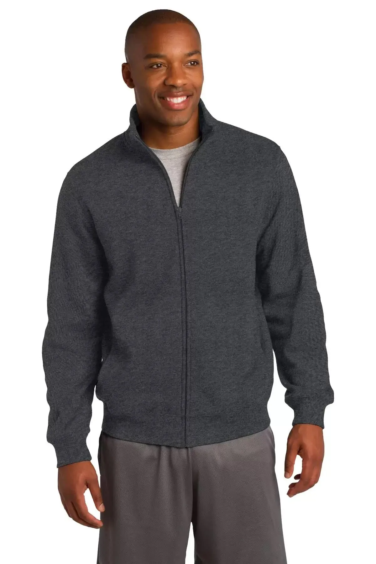 Sport-Tek ST259 Full-Zip Sweatshirt - Black