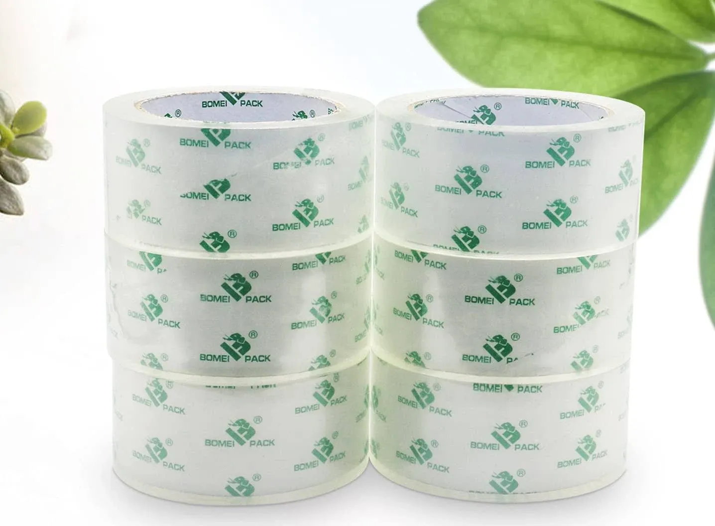 Crystal Clear Packing Tape Packaging Tape Refill Rolls 6 Rolls 2Mil x1.88 60 ...