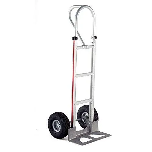 Magliner Magline HMK15AUA4 Aluminum Hand Truck Vertical Loop Handle Pneumatic Wheels 500lbs Capacity