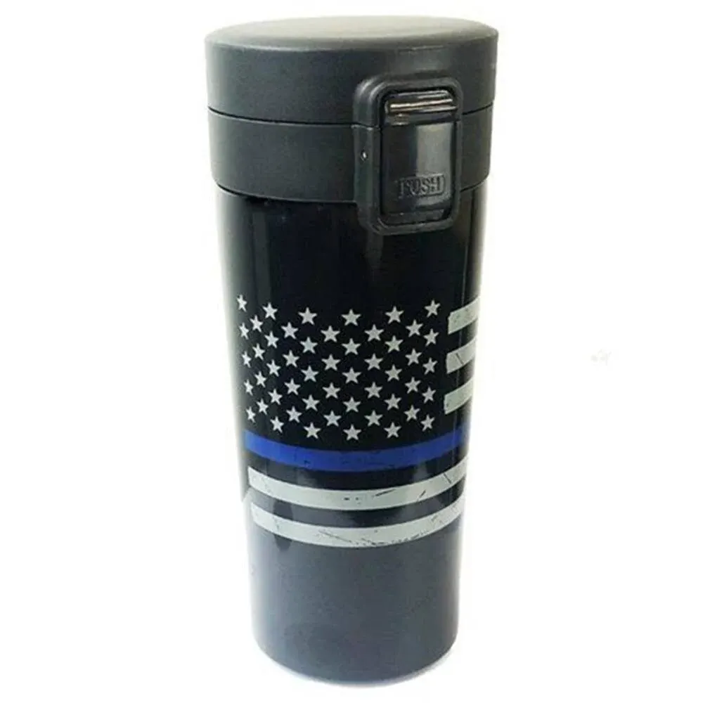 Tumbler - Thin Blue Line American Flag