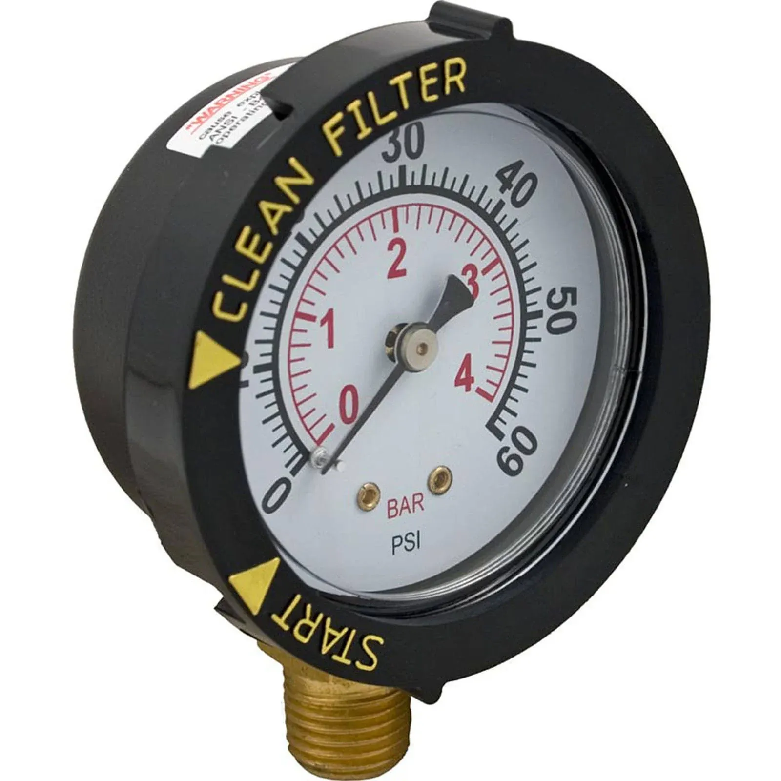 Pentair Purex SMBW 4000 & FNS Filter Pressure Gauge 190058Z