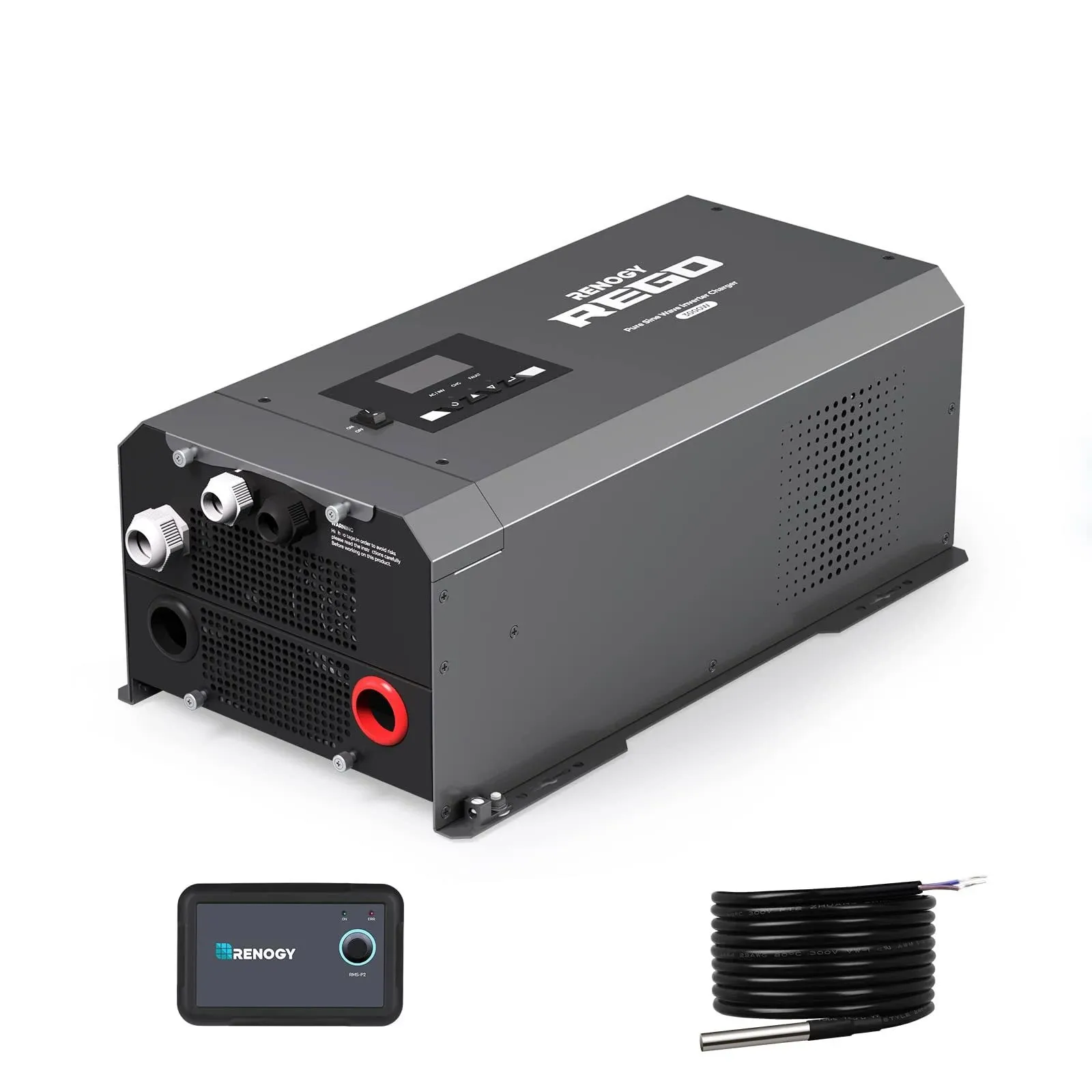 Rego 12V 3000W Pure Sine Wave Inverter Charger w/ LCD Display