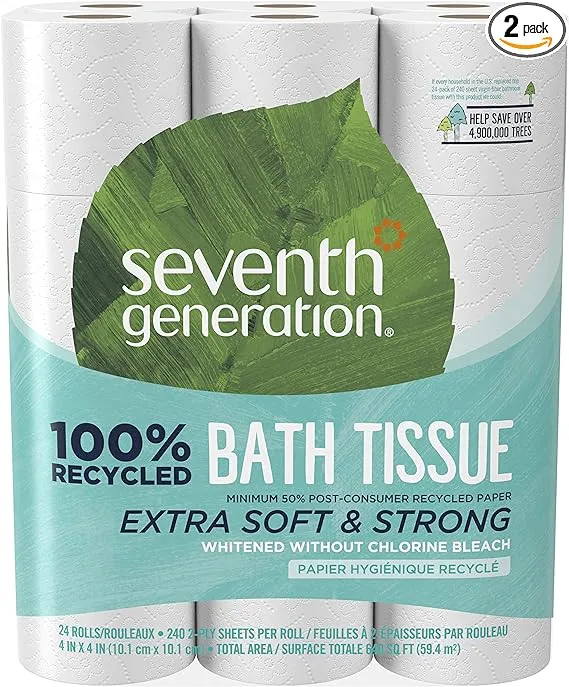 Seventh Generation 100% Recycled Bathroom Tissue 2 Ply