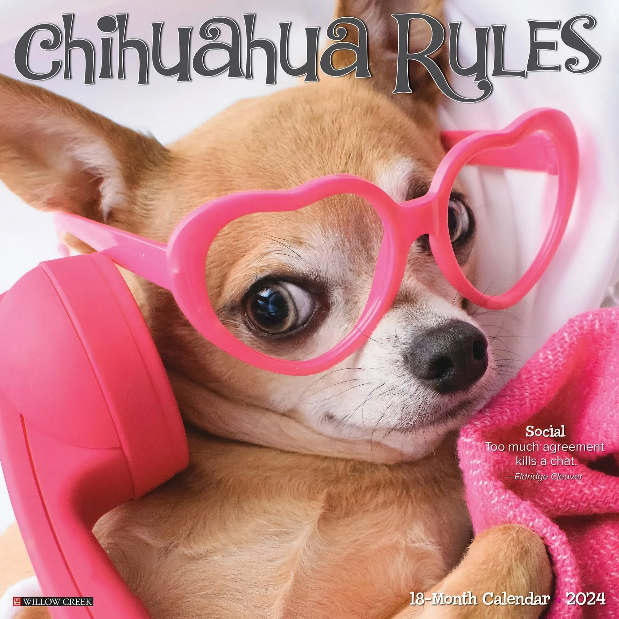 2025 Chihuahua Rules - Square Wall Calendar