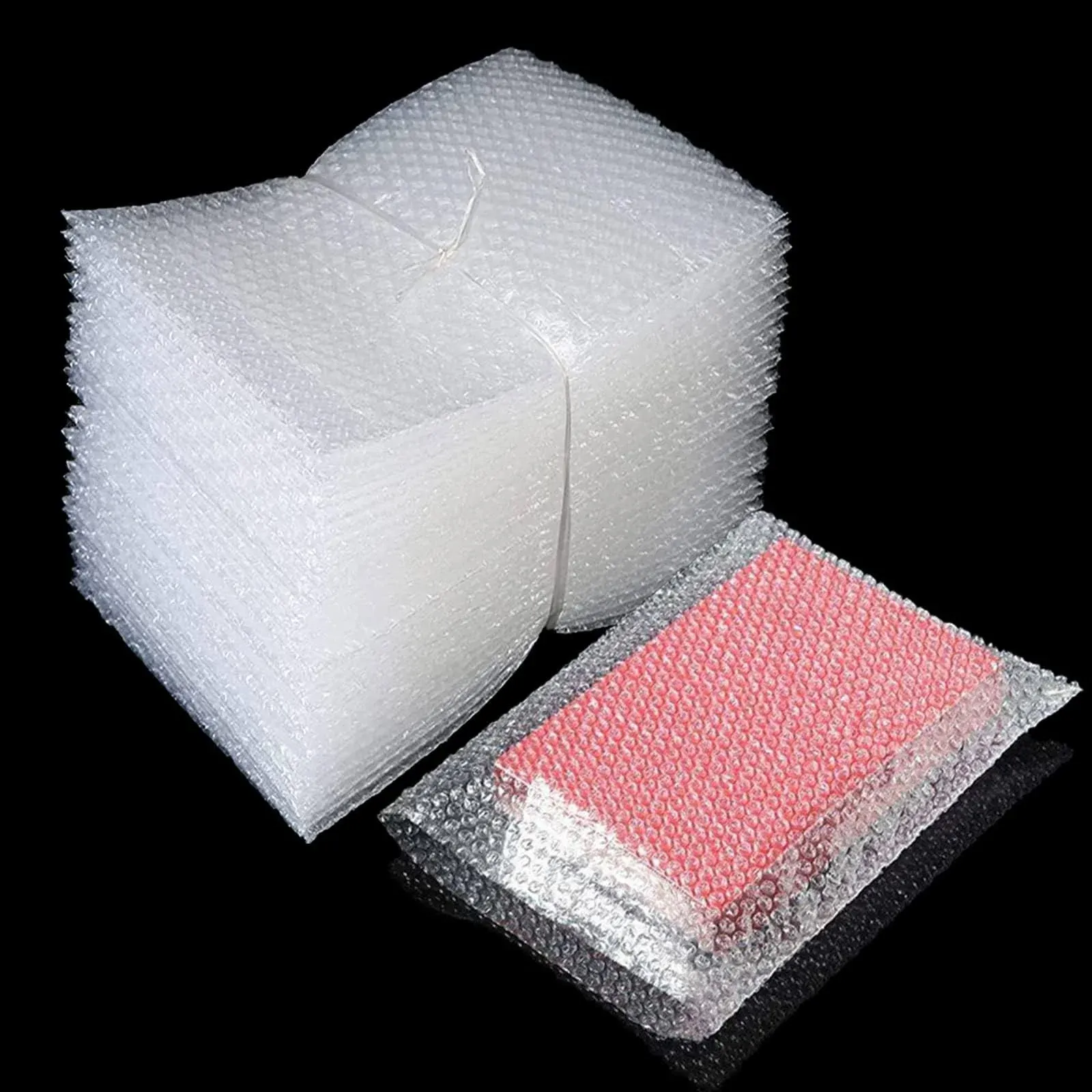 50 Pcs Bubble Pouch Wraps, 6''x8'' Clear Bubble Out Bags for Packing, Double Walled Cushioning Bags for Shipping, Storage and Moving