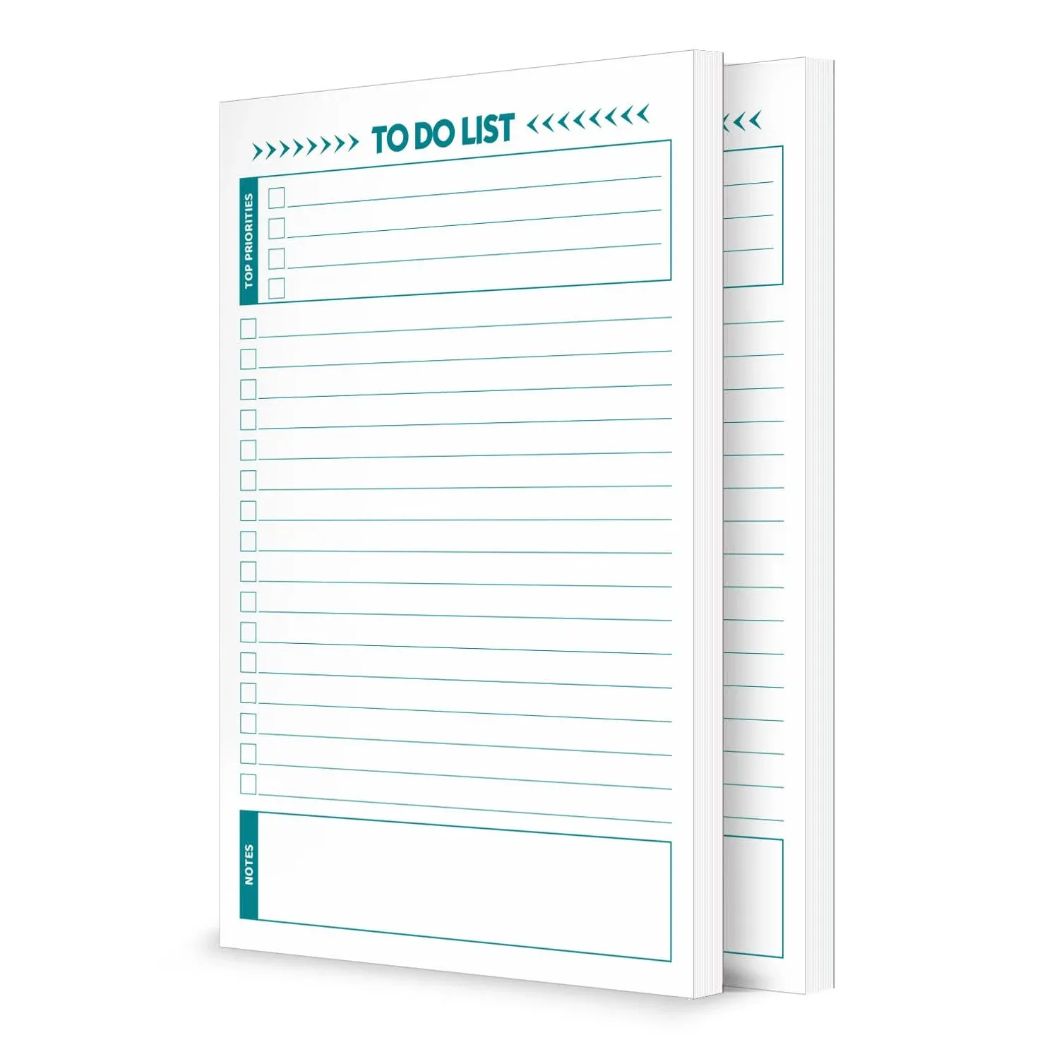 To Do List Notepad – 2 Pads of 50 Sheets, Total of 100 sheets (5.5&#034; x 8.5&#034;)...