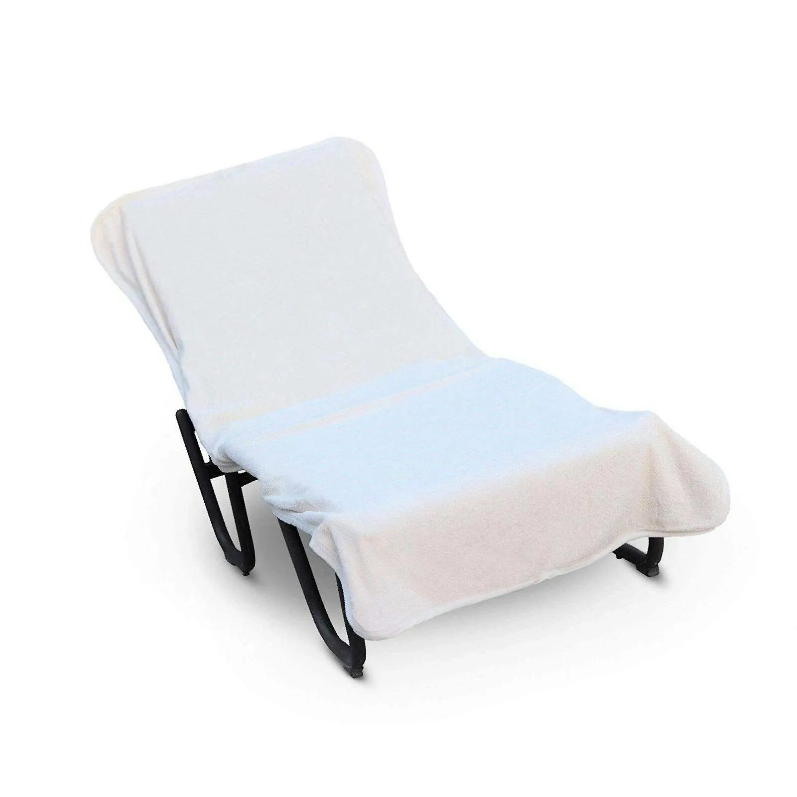 Luxury Hotel & Spa Towel Pool Chair Cover 100% Cotton, Soft Ring-Spun Cotton,Standard size, White