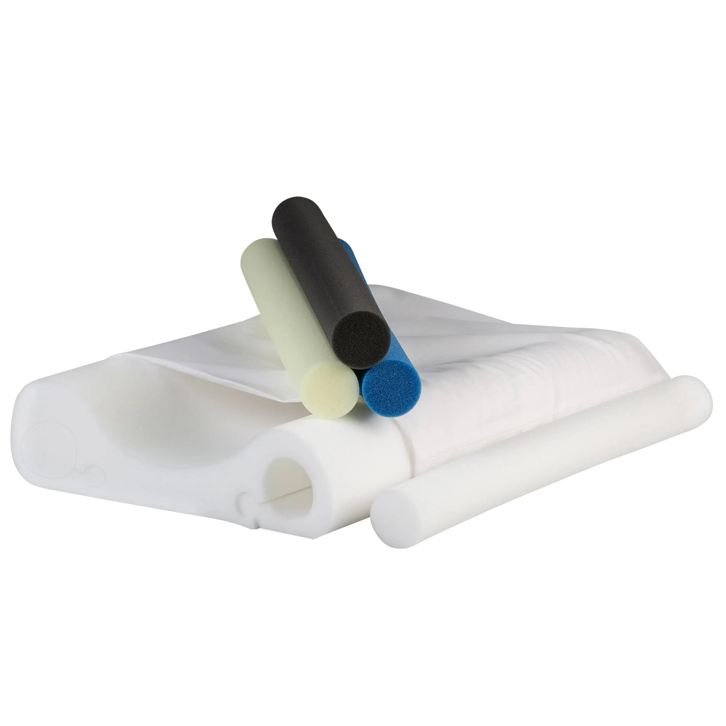 Core Products Double Core Select Foam Cervical Support Pillow, 4 Interchangeable Orthopedic Support Rolls & Pillowcase Included