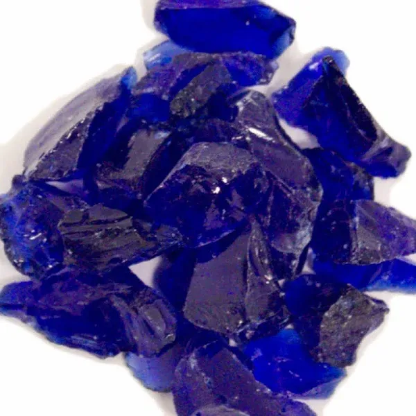 Hiland Cobalt Blue Recycled Fire Glass, 10 lbs