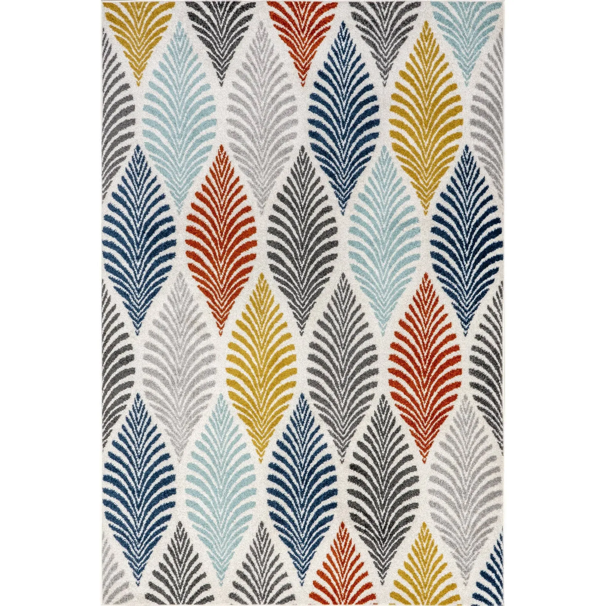 Nuloom Colorful Floral Leaves Area Rug