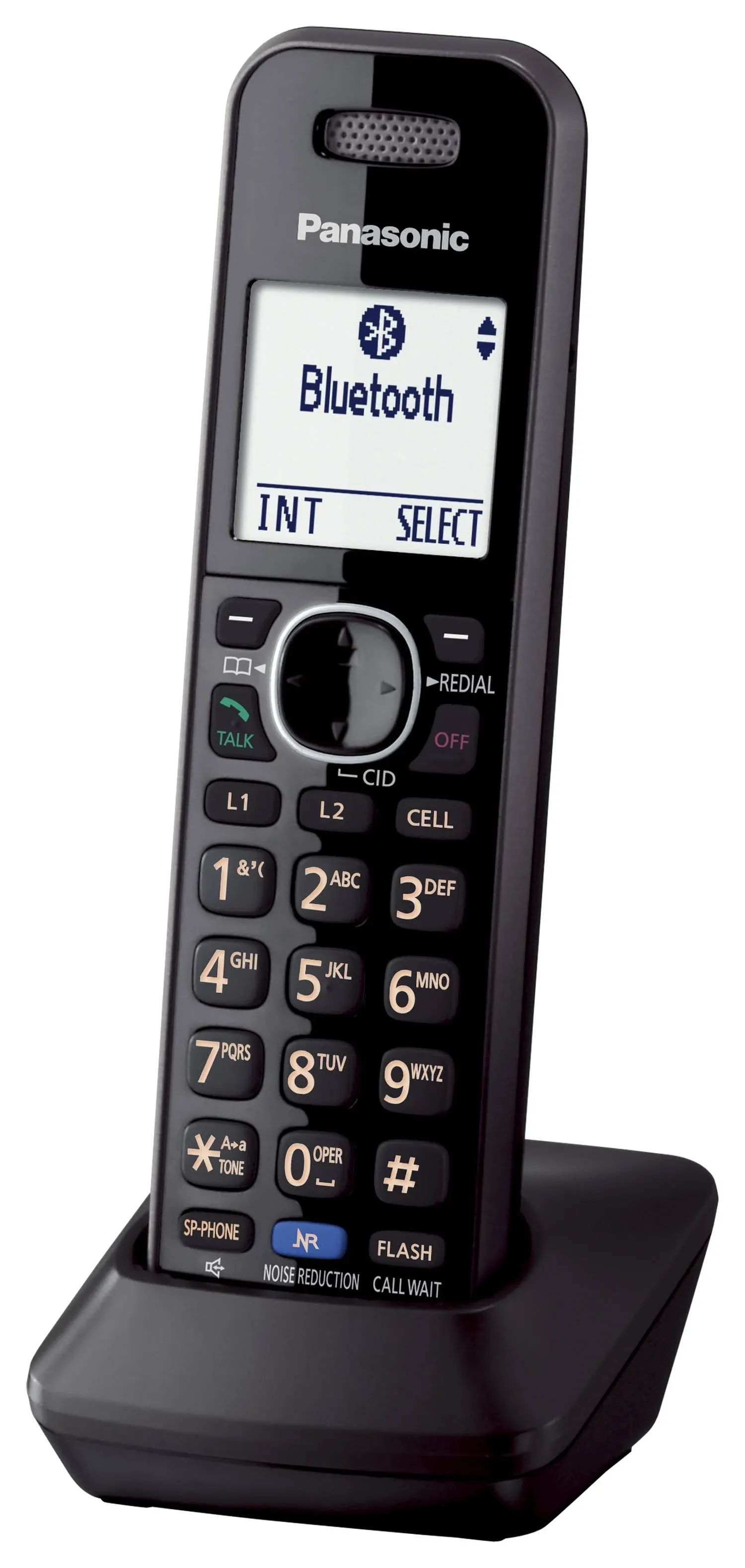 Panasonic KX-TGA950B New DECT 6.0 Plus Technology 2 Line Operation Caller ID 3-Way Conferencing Call Waiting Extra Handset for KX-TG95XX Series Telephones