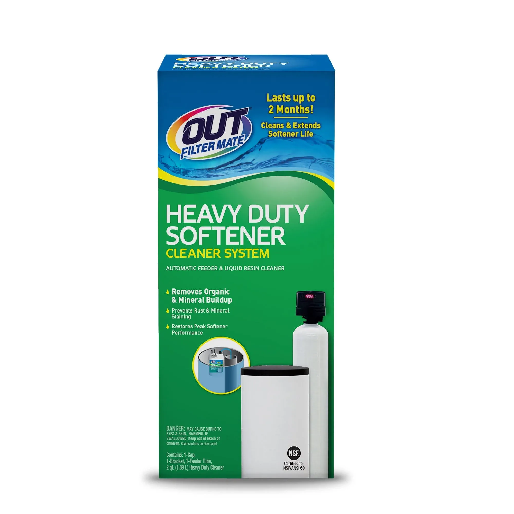 OUT Filter Mate Softener Cleaner System Kit Liquid 64 oz