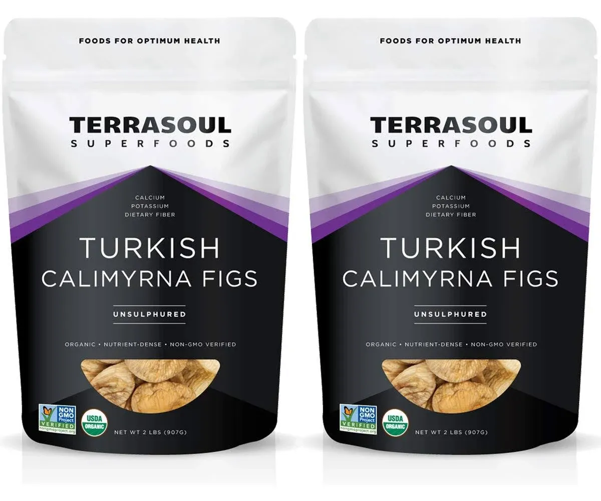 Terrasoul Superfoods Organic Turkish Figs Calimyrna, 4 lbs 2