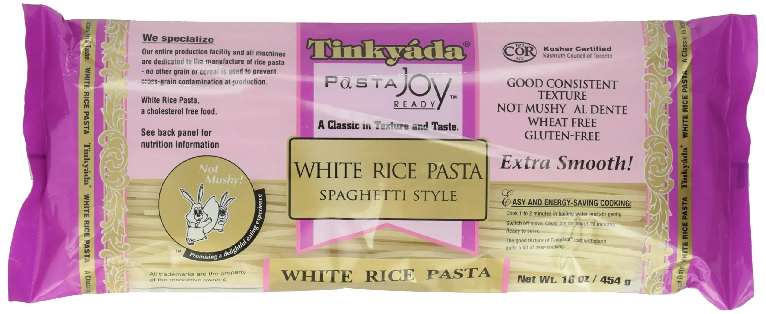 Tinkyada Organic Spaghetti Brown Rice Pasta, 12 Ounce - 12 per Case.