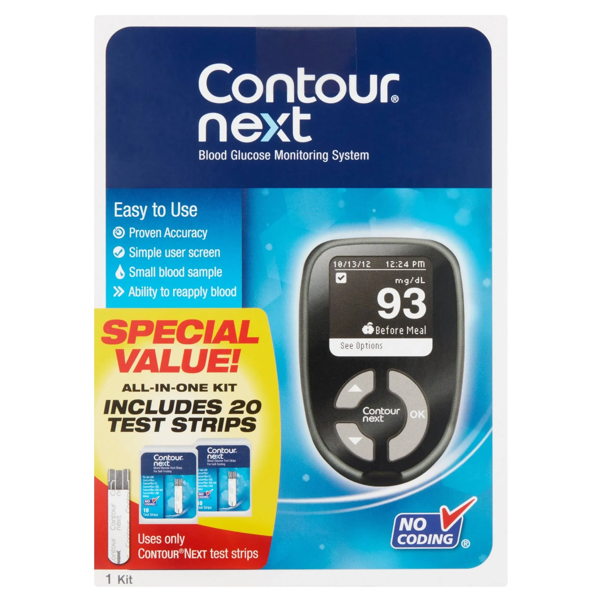 Contour, Next Glucose Meter, 1 Count 