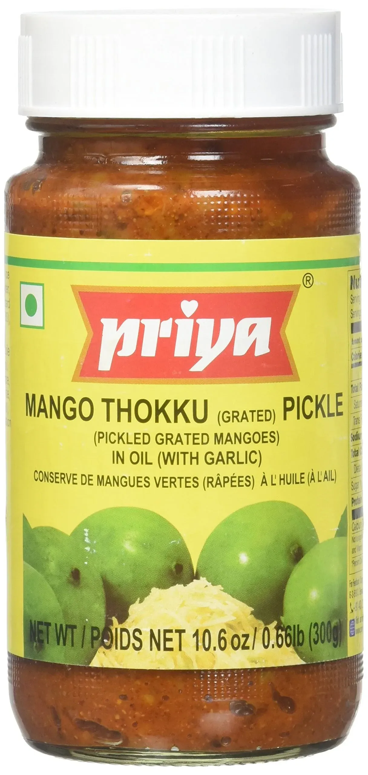 Priya Pickle Mango Thokku (with garlic)