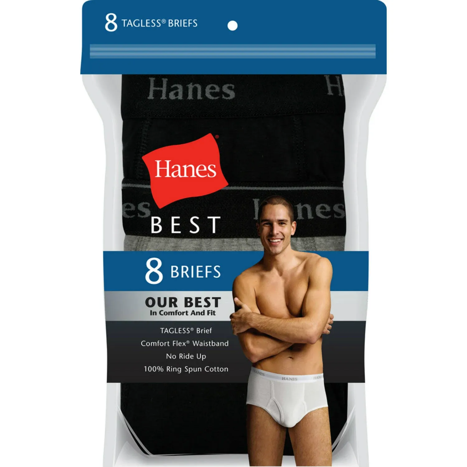 Hanes Men's Comfort Flex Waist Wicking Cool Comfort Best Briefs