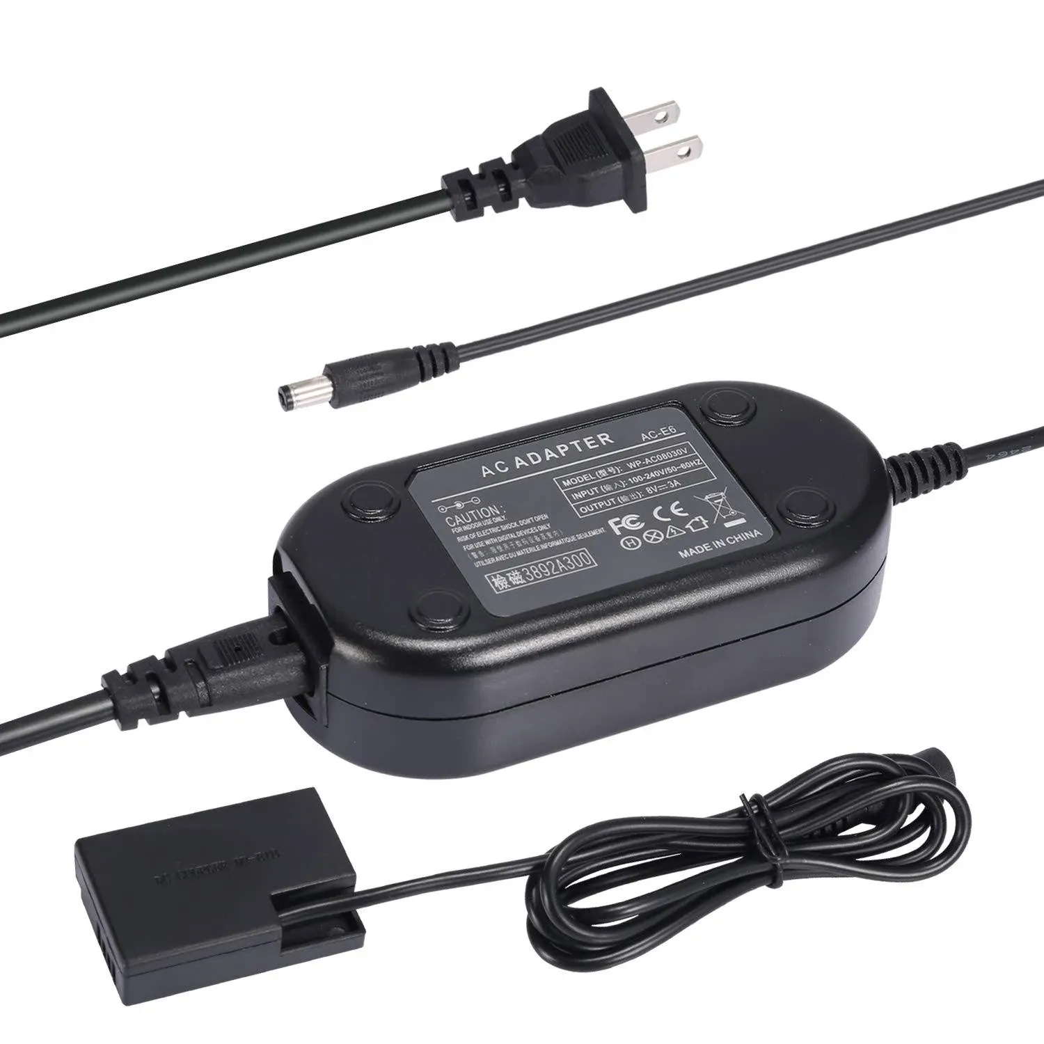 Smartpow Ack-e18 Camera AC Adapter Power Supply Charger Kit for Canon Eos 750D ...