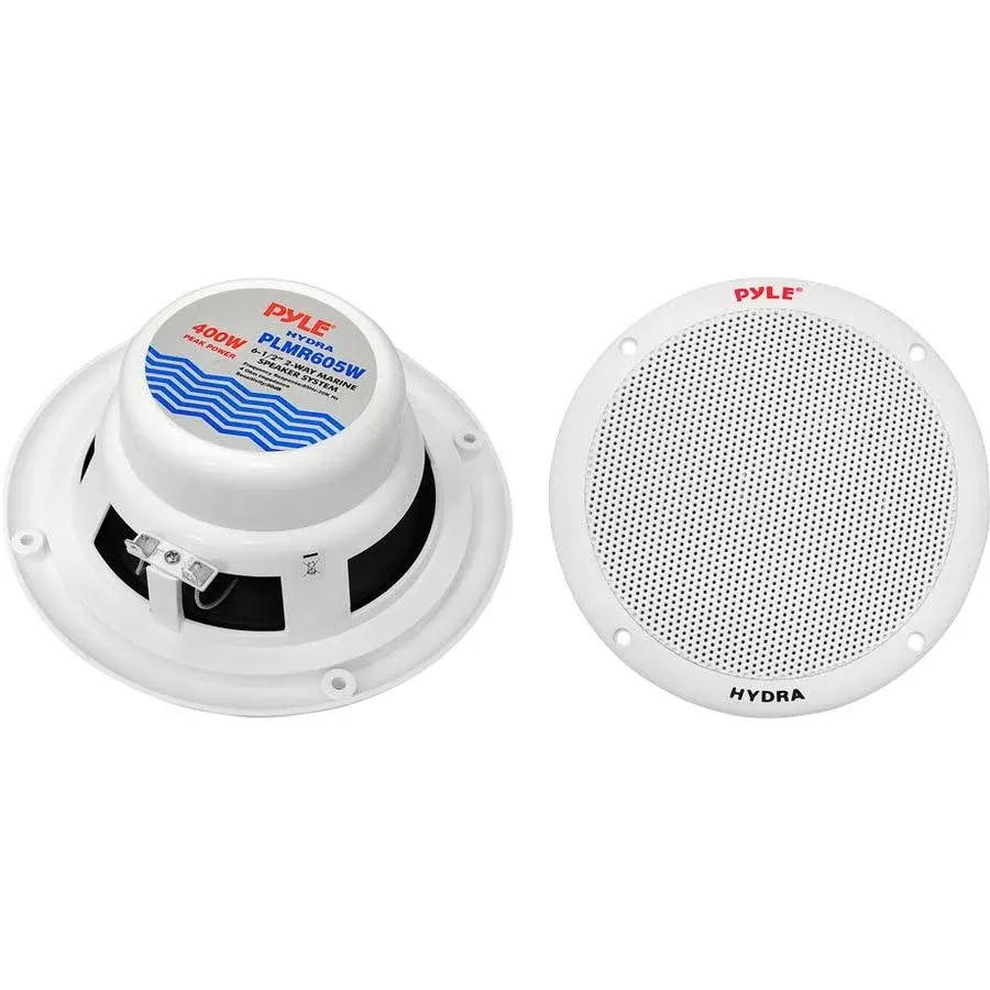 Pyle Marine 6.5"\x9d 2-way Speakers (white) - PLMR605W