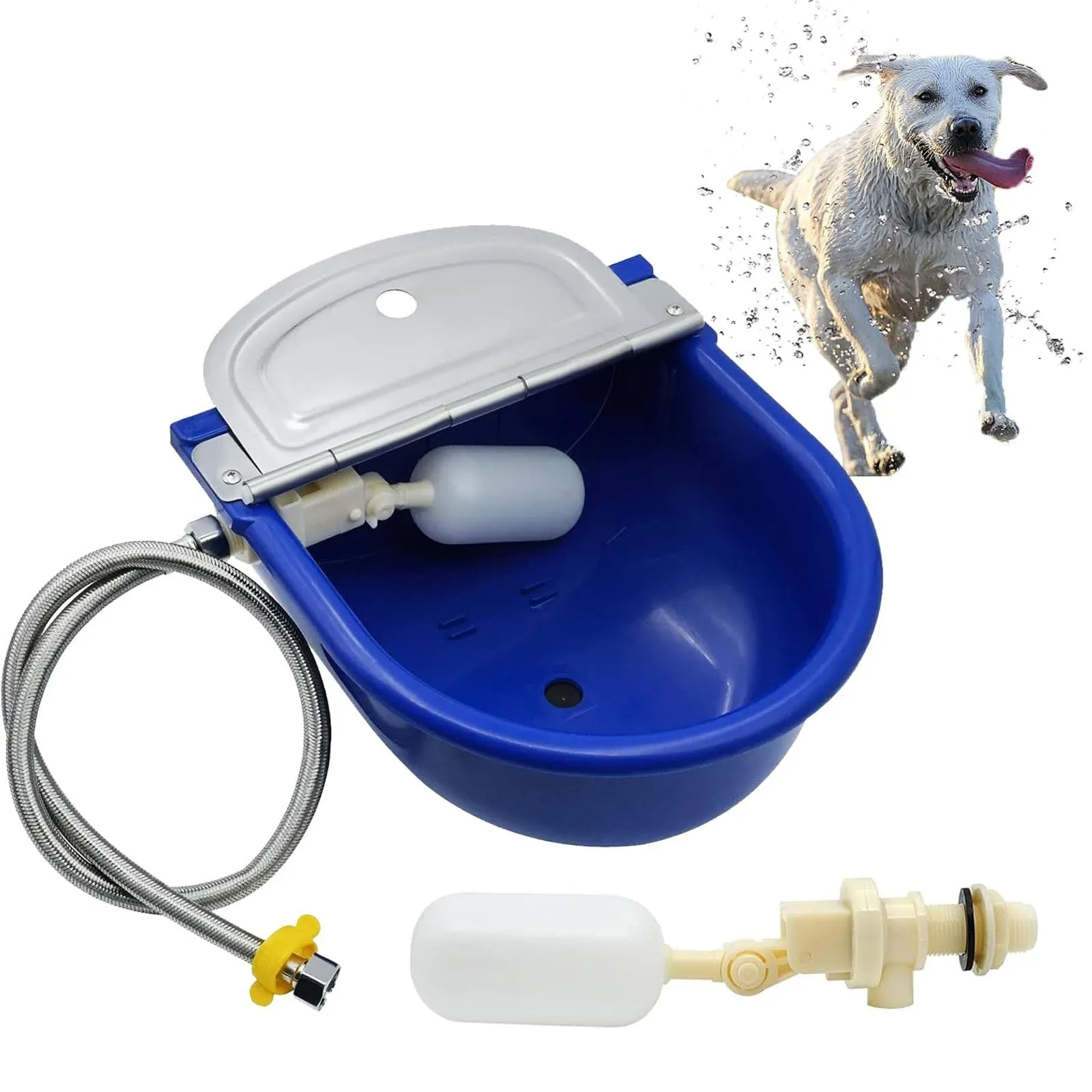 Junniu Automatic Waterer Water Dispenser Trough Bowl Kits for Horse Dog Cattle ...