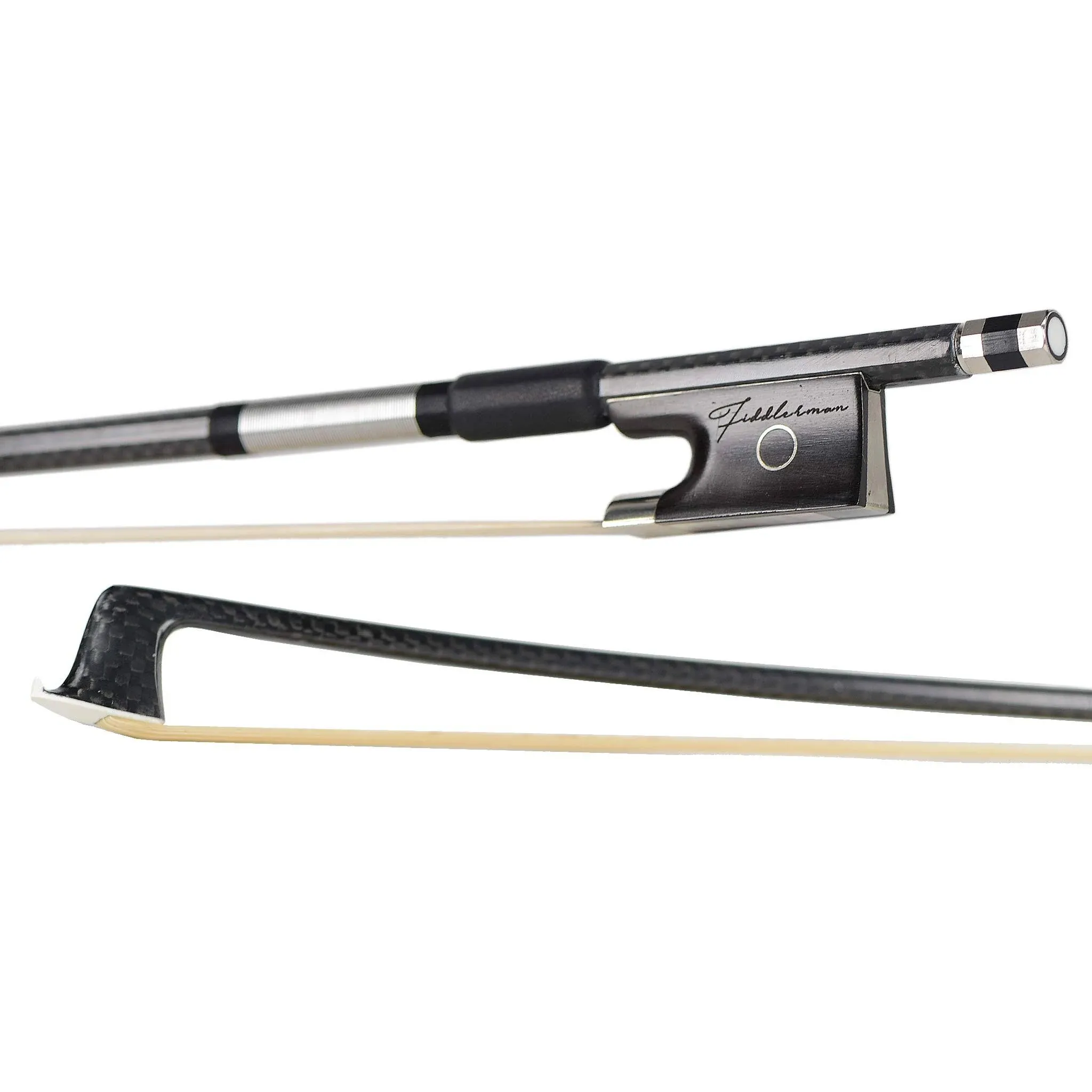 Fiddlerman Carbon Fiber Weave Violin Bow 4/4 / Black