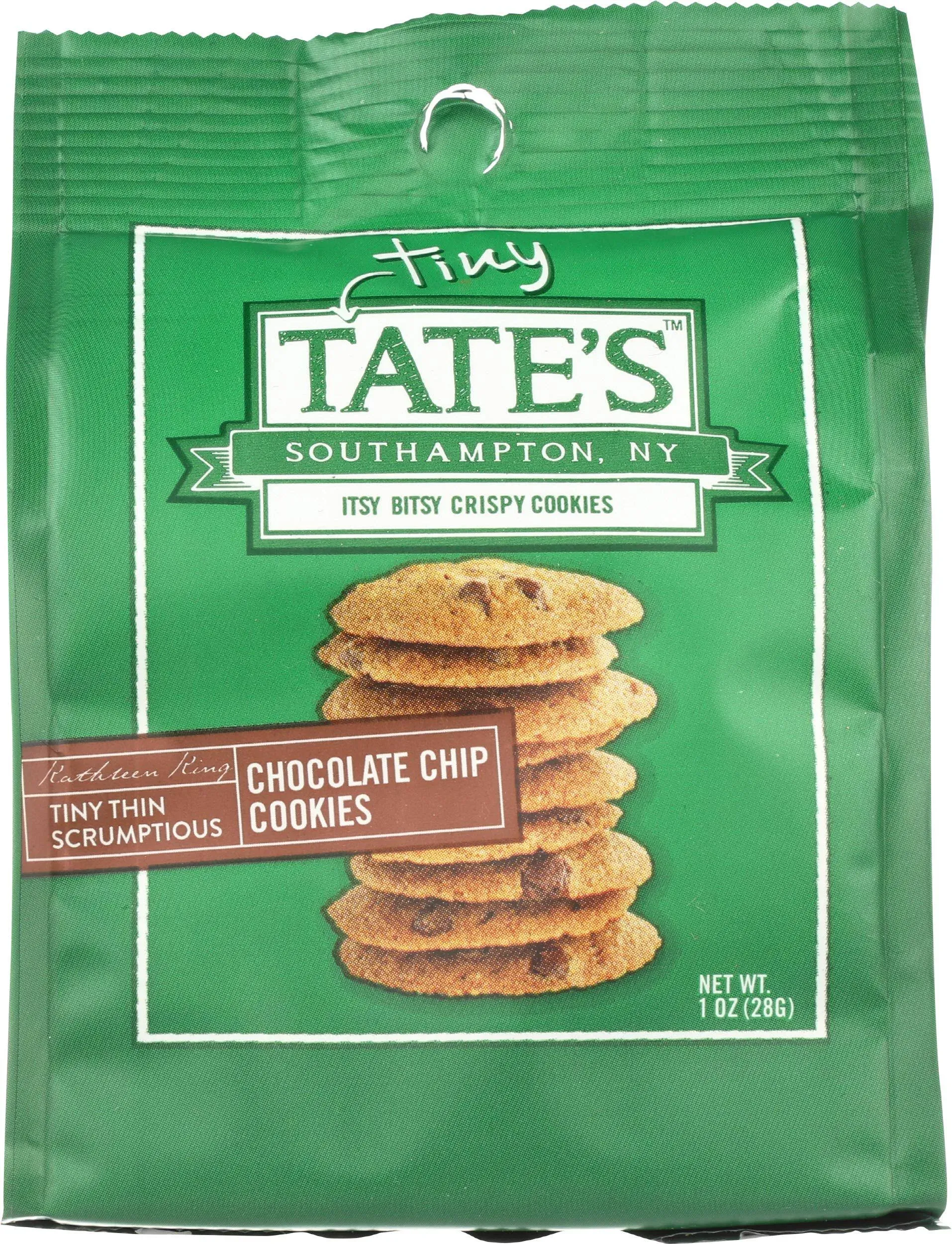 Tate&#039;s Bake Shop Itsy Bitsy Crispy Chocolate Chip Cookies 1 oz - Pack of 12