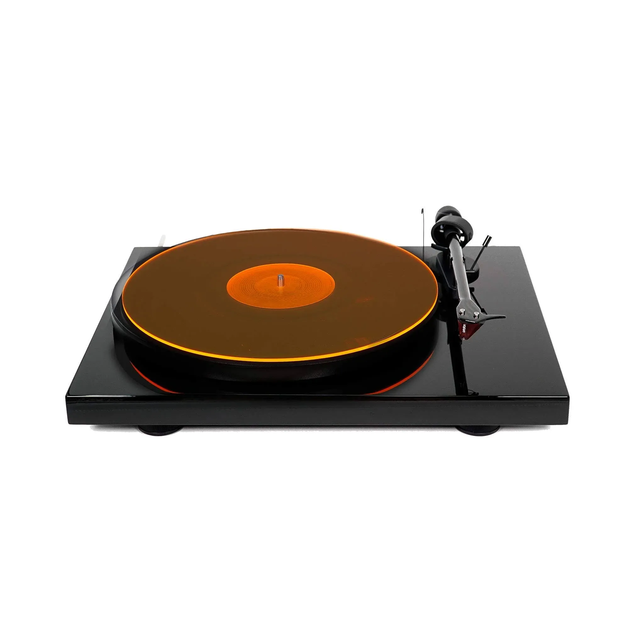 Hudson Hi-Fi Acrylic Turntable Mat Made In Usa Lp Slipmat Orange Acrylic_Slipma<wbr/>t