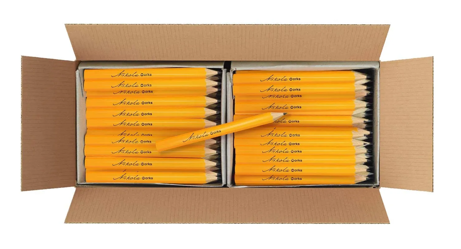 Bulk 650 Pack Premium Pre-Sharpened #2 HB Pencils USA Standard Wood Cased Graphite With Erasers