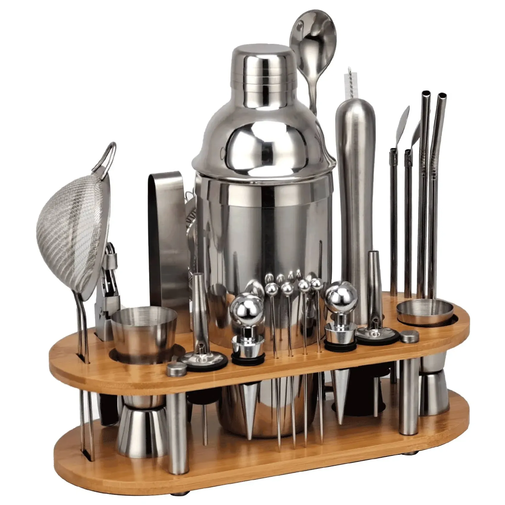 23-Piece Cocktail Shaker Bartender Set