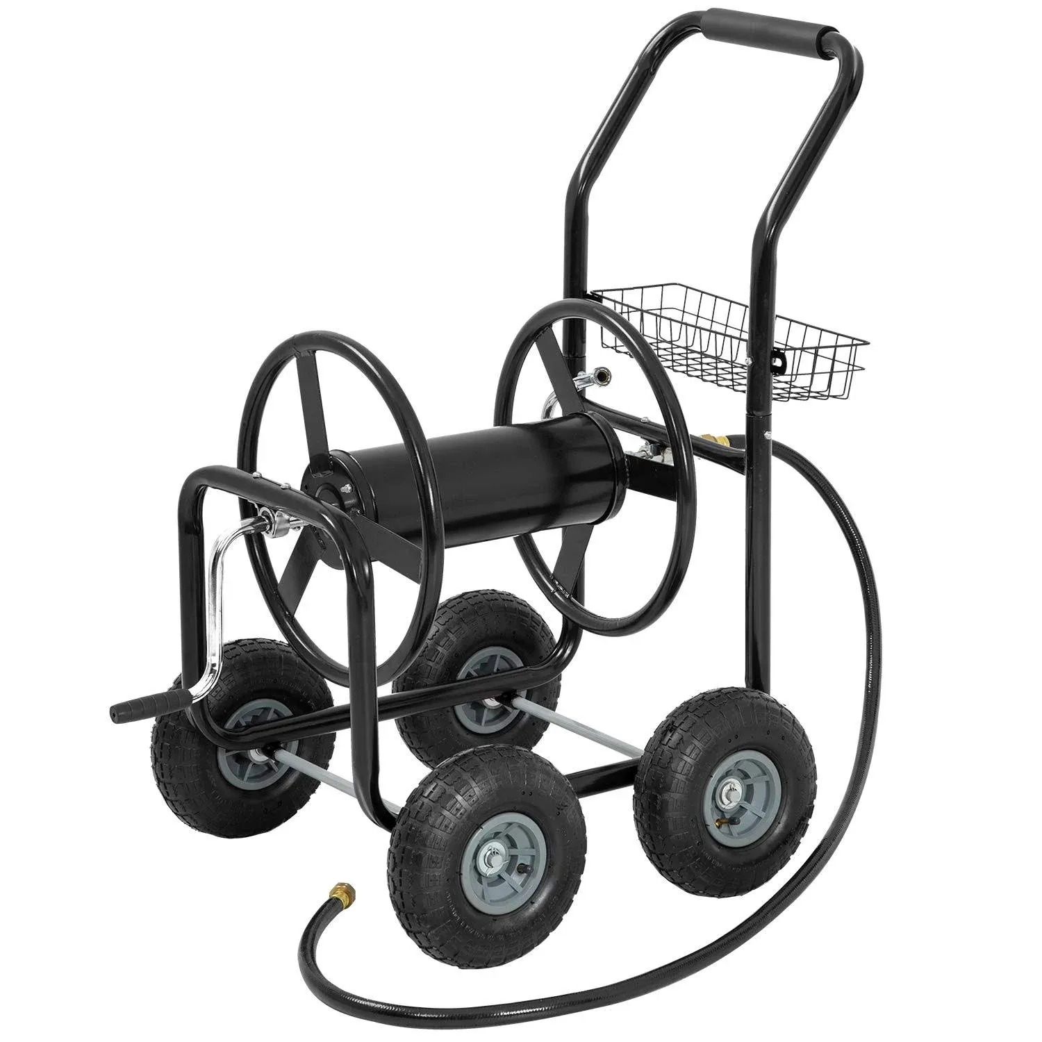 Garden Water Hose Reel Cart Garden Cart With Heavy Duty 300FT Hose Yard Water Planting