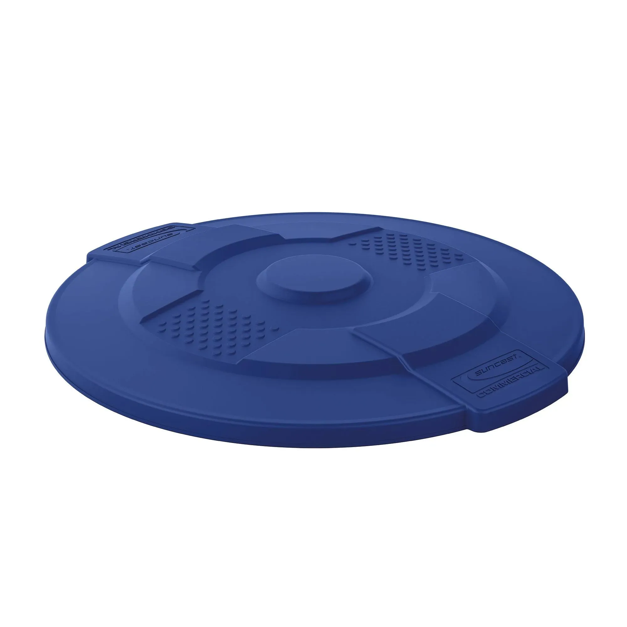 Suncast Plastic Utility Trash Lid - 44 Gallon Blue