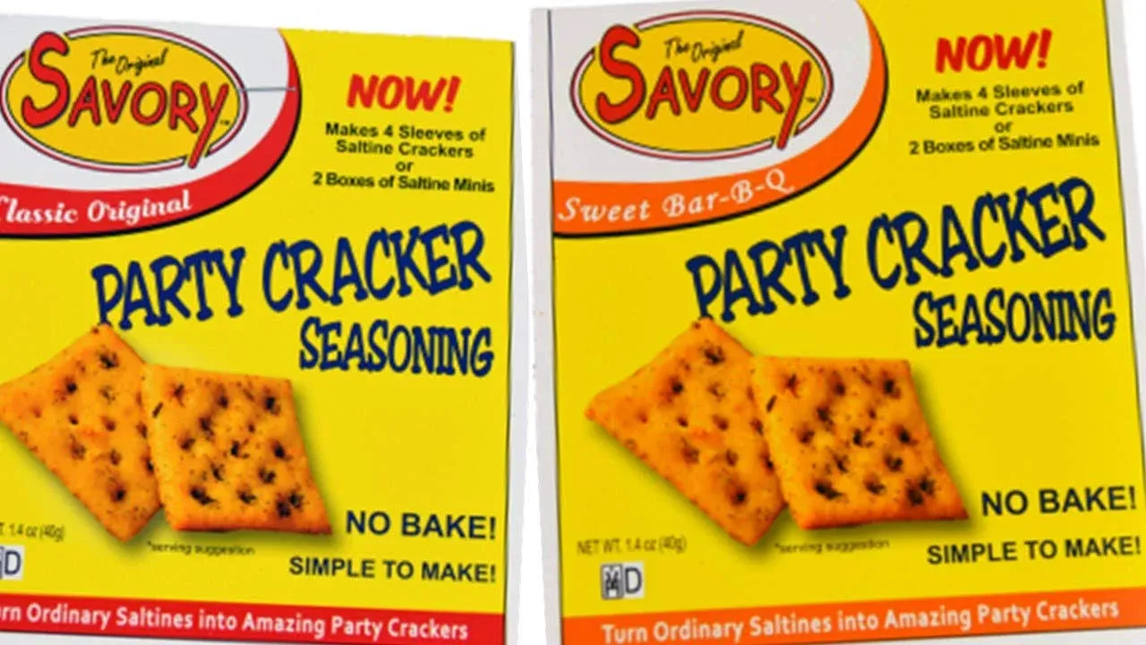 Savory Saltine Seasoning 2-Pack -- 1 Original, 1 Bar-B-Q Plus 2